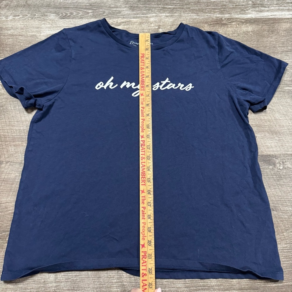Draper James “Oh My Stars” T-Shirt Size Large 100% Cotton - Picture 3 of 7